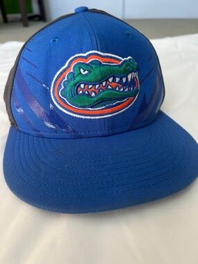 Nike Blue Gators Snapback Hat with Embroidered Alligator Logo